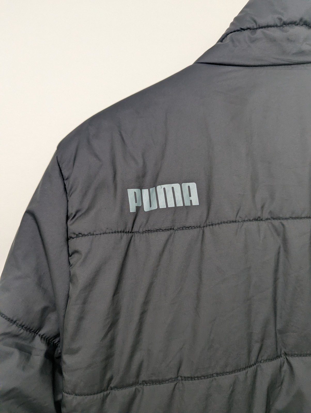 Puma Black Quilted Puffer Jacket - Men’s Small