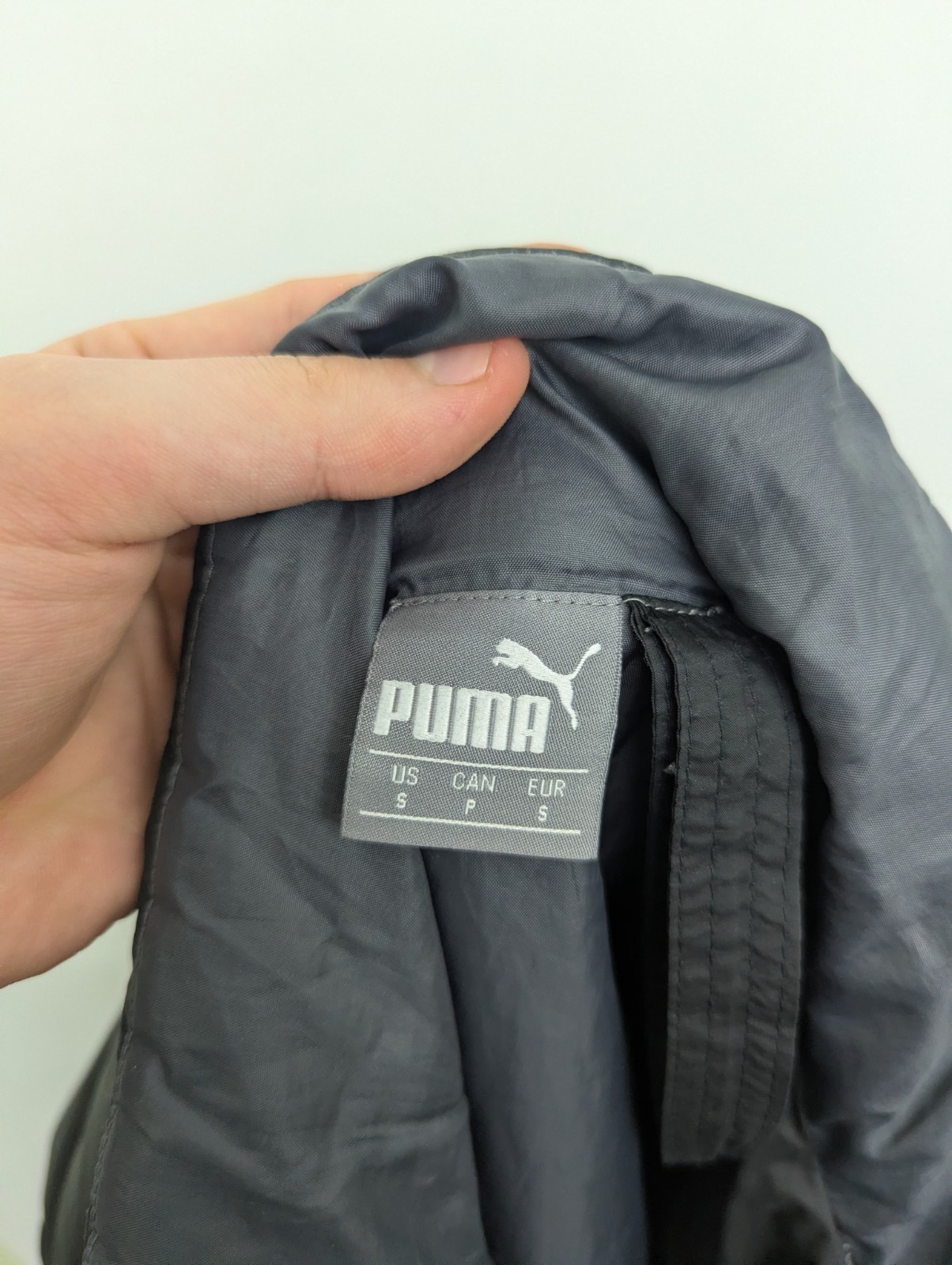 Puma Black Quilted Puffer Jacket - Men’s Small