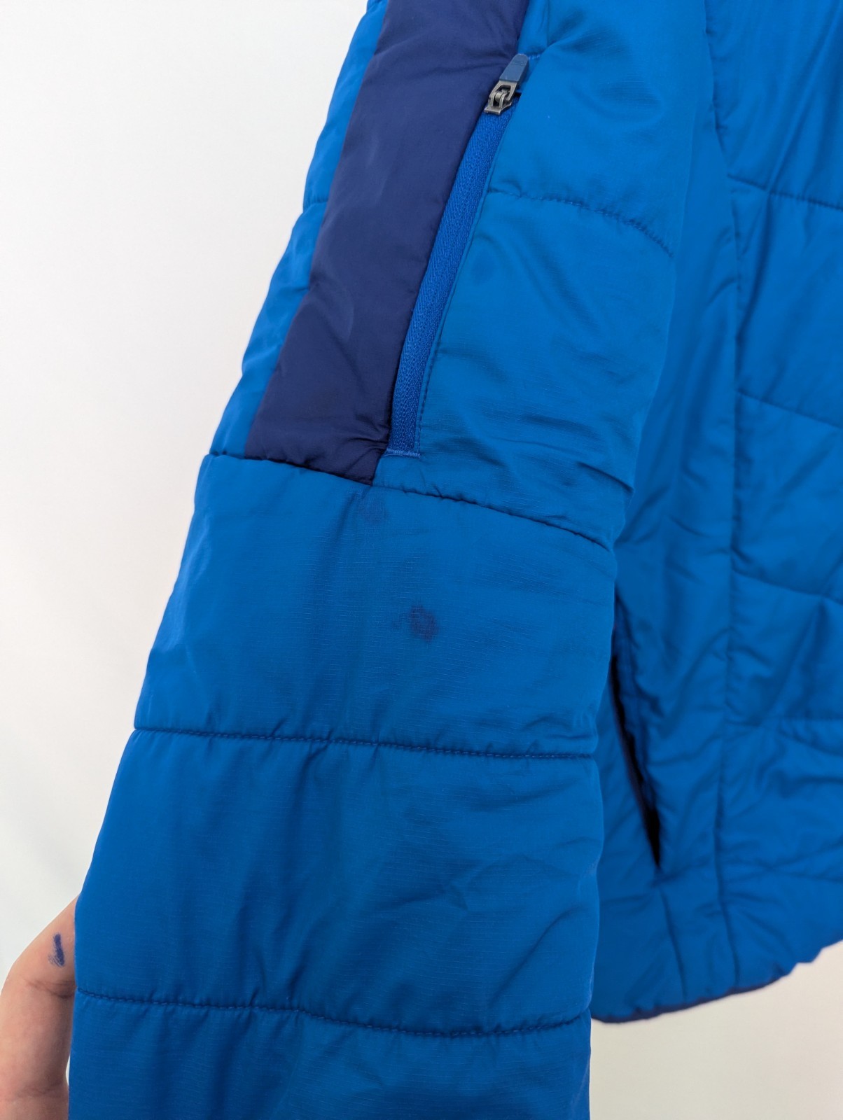 Puma Blue Hooded Puffer Jacket Zip Up - Men’s Size Medium