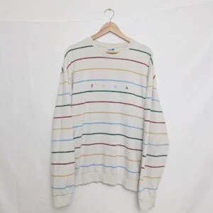 Puma Multicolour Stripe Crewneck Sweatshirt – Men’s Large (2017)