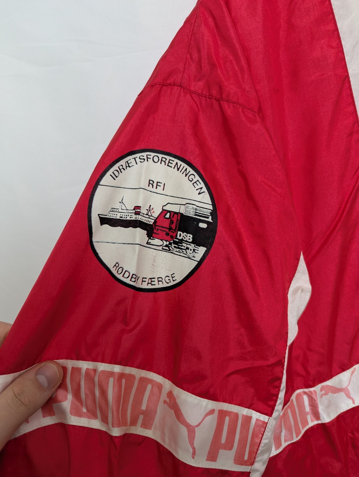 Rare 1980s/90s Puma Track Jacket – Made In Finland – Dsb Rødby Ferry Staff Issue