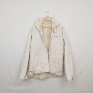 Rare Vintage Adidas Originals Sample Faux Shearling Jacket - Cream - Women’s M