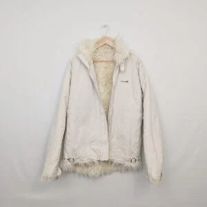 Rare Vintage Adidas Originals Sample Faux Shearling Jacket - Cream - Women’s M