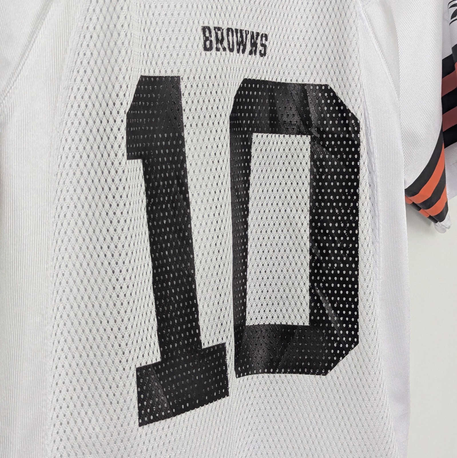 Reebok Cleveland Browns Brady Quinn #10 Jersey - White - Size Youth M