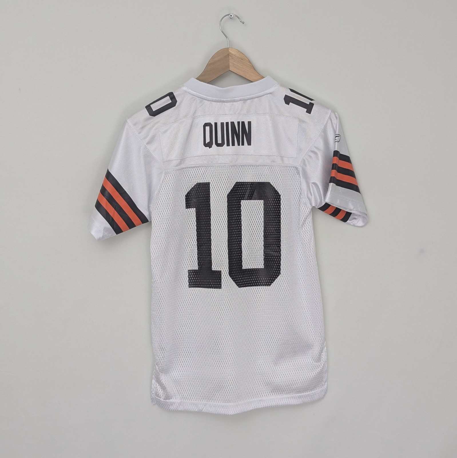 Reebok Cleveland Browns Brady Quinn #10 Jersey - White - Size Youth M