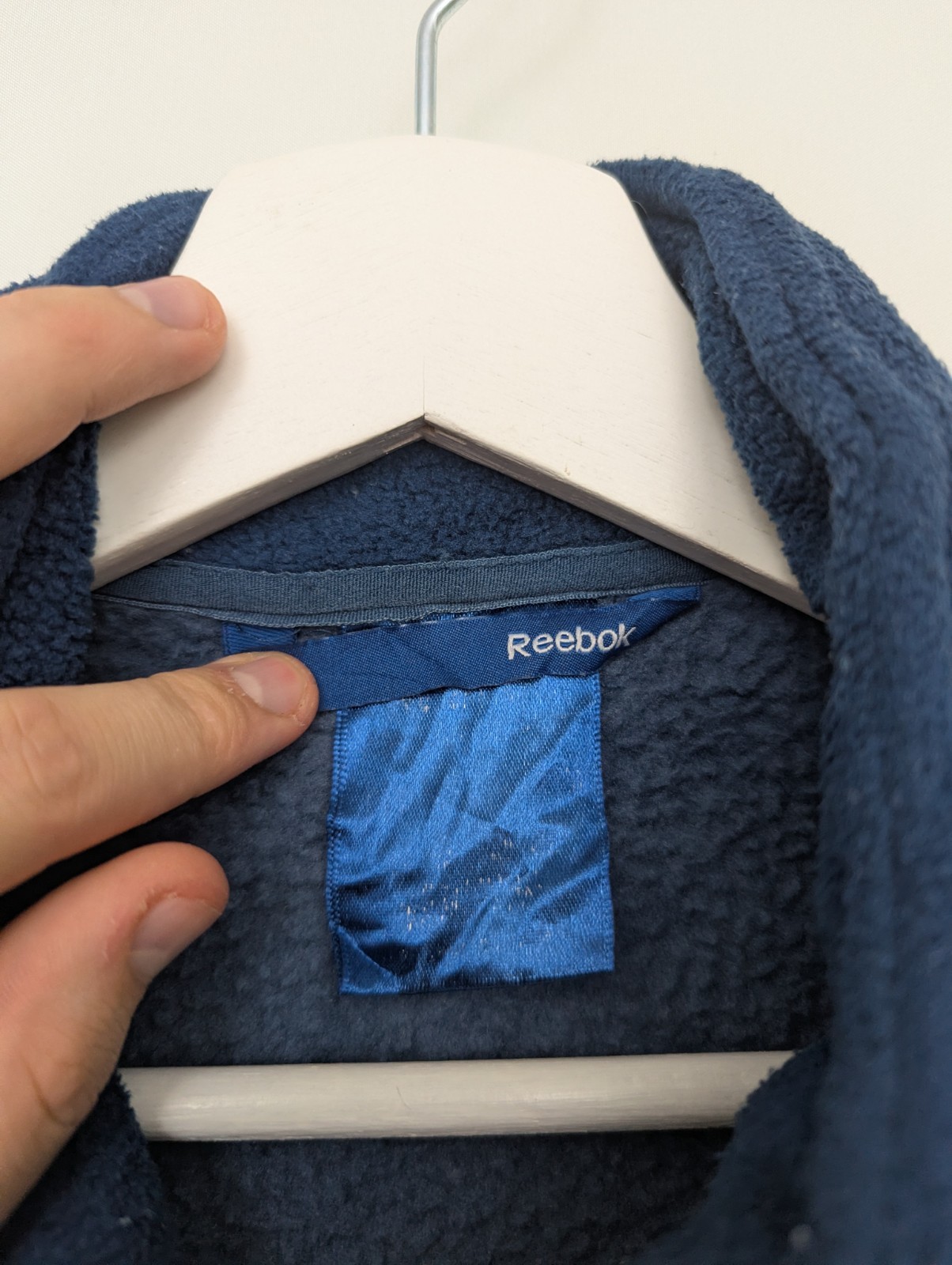 Reebok Vintage Full Zip Fleece Jacket - Navy - Size Xl