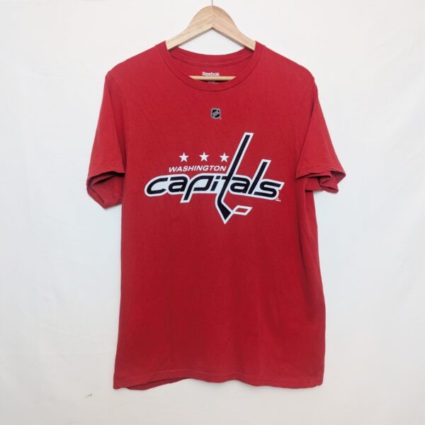 Reebok Washington Capitals #85 Mathieu Perreault Nhl Tee Red Size M (2011–2013)