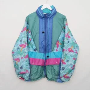 Shamp Vintage 90s Padded Windbreaker Jacket - Mens Size L