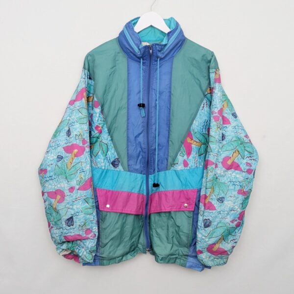 Shamp Vintage 90s Padded Windbreaker Jacket - Mens Size L