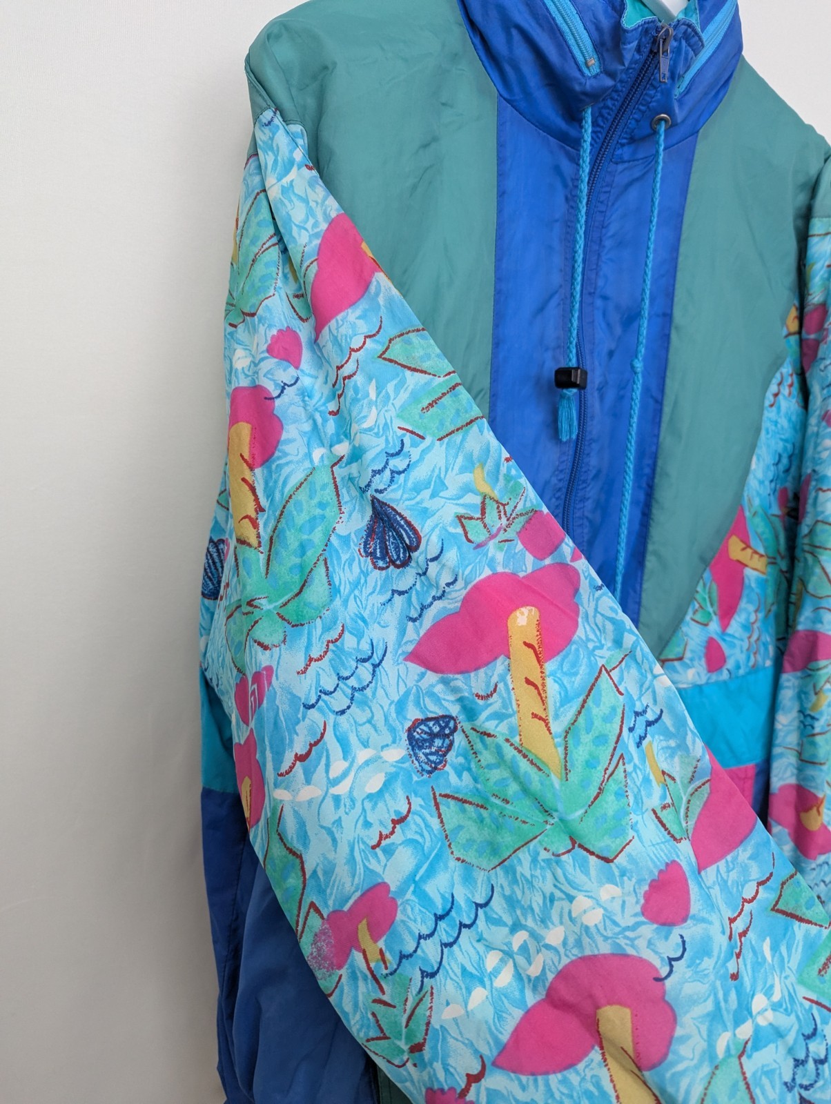 Shamp Vintage 90s Padded Windbreaker Jacket - Mens Size L