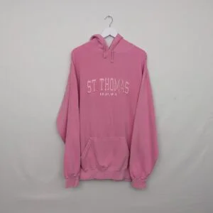 St Thomas U.s.v.i Hoodie - Pink - Size Xl - Y2k - Tourist Pullover