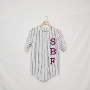 Teamwork Athletic Apparel Baseball Jersey – Size S (34–36) – Pinstripe – Sbf #16