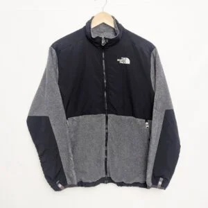 The North Face Polartec Fleece Jacket Womens Size S - Black/grey - Full Zip