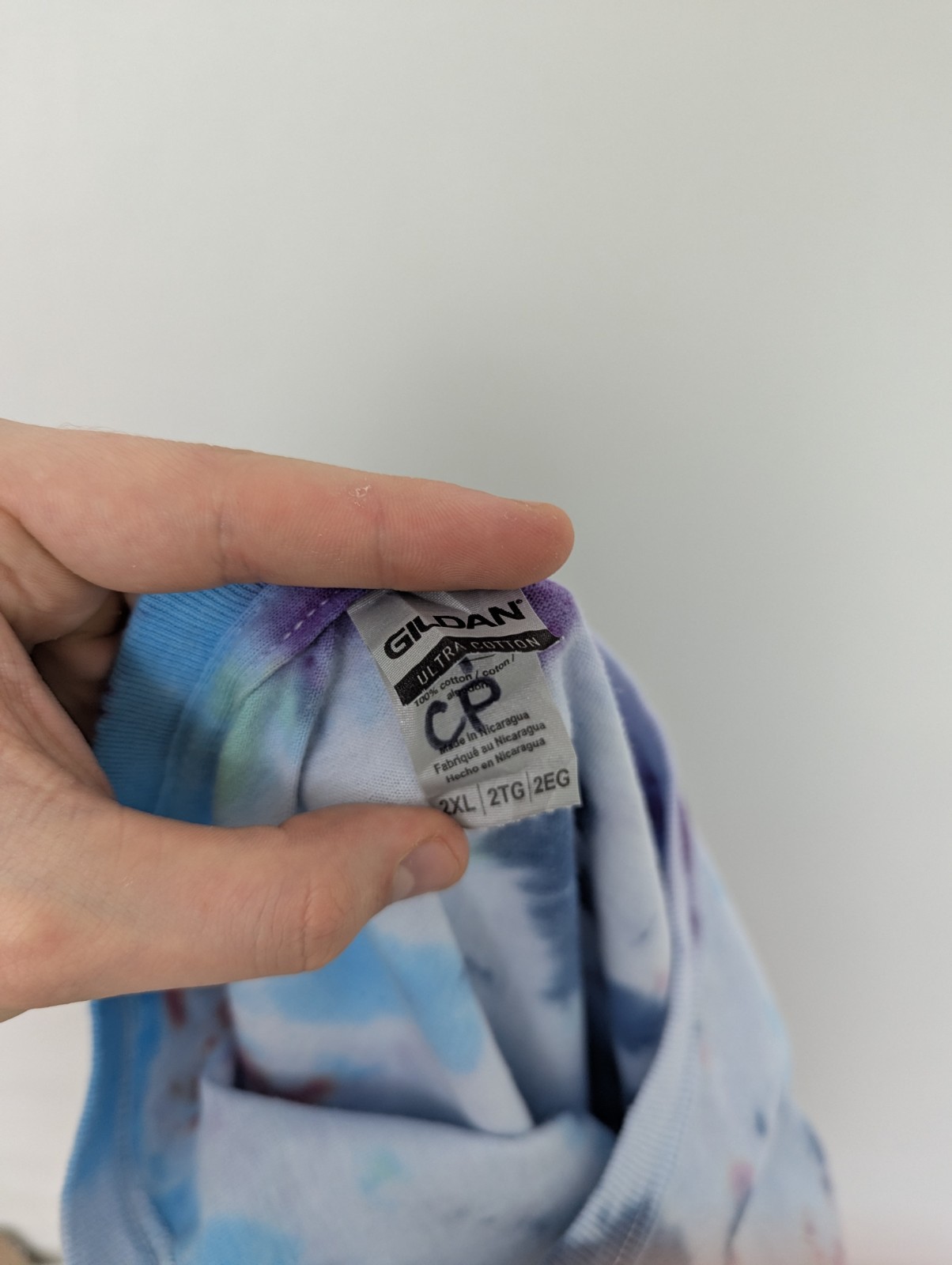 Tie Dye T Shirt - Blue Multi/colour - Size 2xl