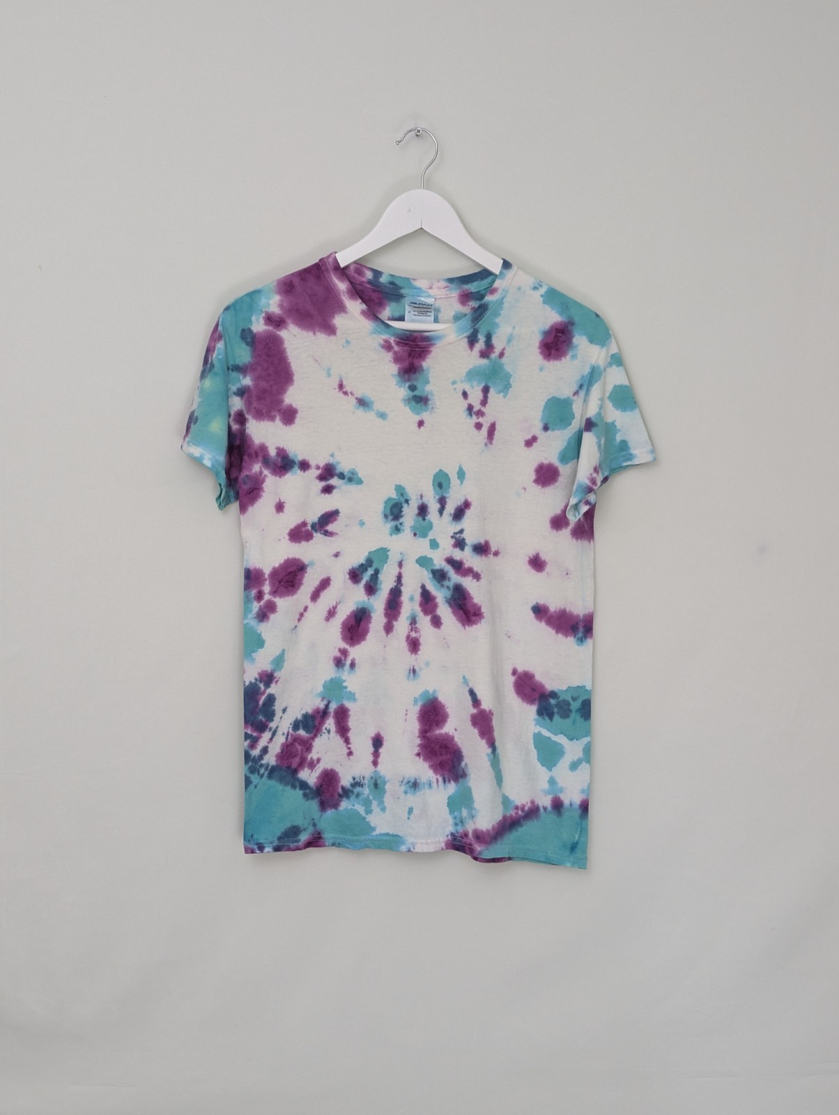 Tie Dye T-shirt - Purple/blue/white - Cotton - Size Small