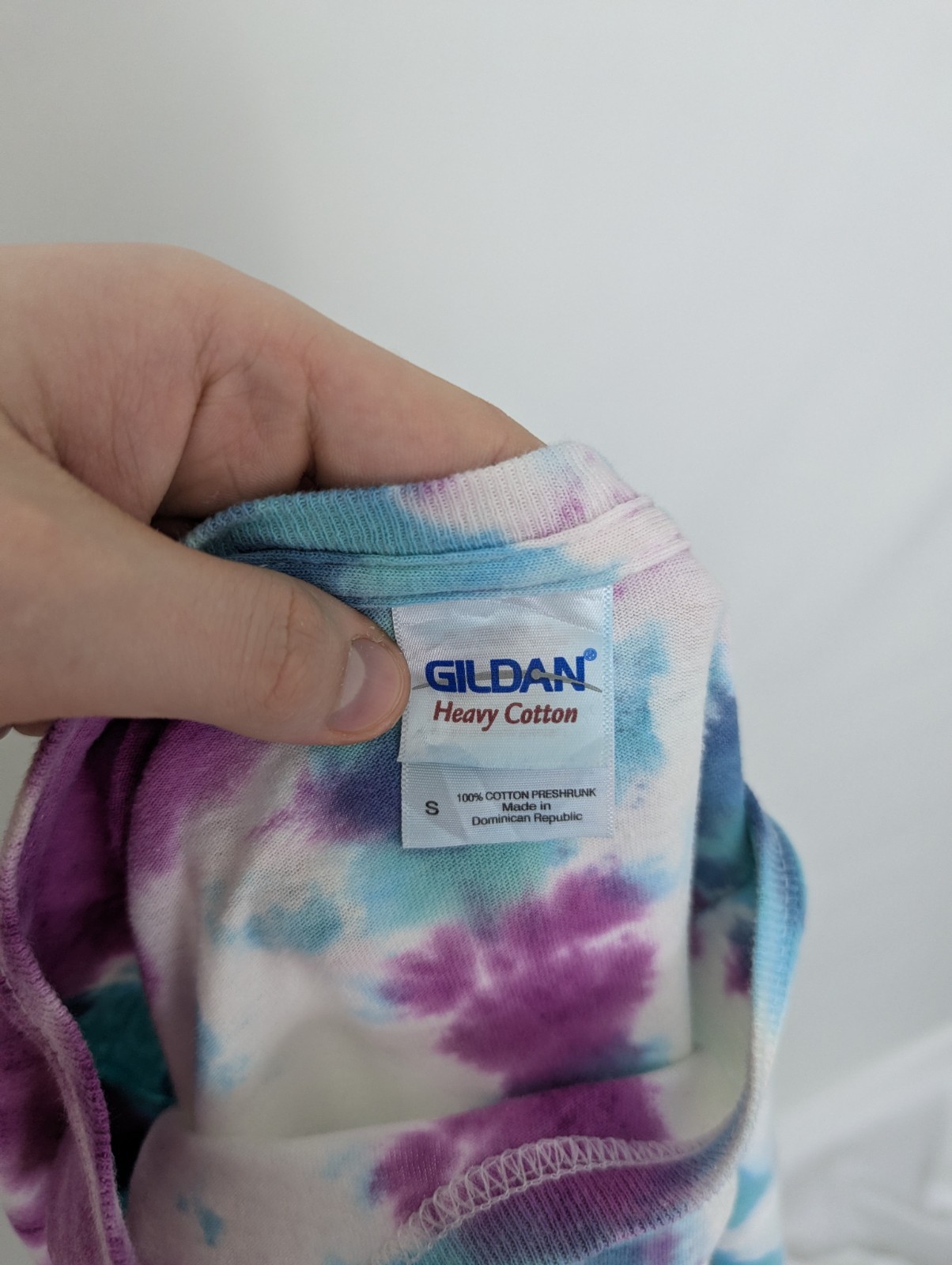 Tie Dye T-shirt - Purple/blue/white - Cotton - Size Small