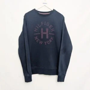 Tommy Hilfiger “hilfiger New York” Crewneck Sweatshirt – Men’s Medium – Navy
