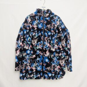 Ulla Popken Women’s Floral Rain Jacket – Size De 42/44 (uk 14/16, Fits 16–18)