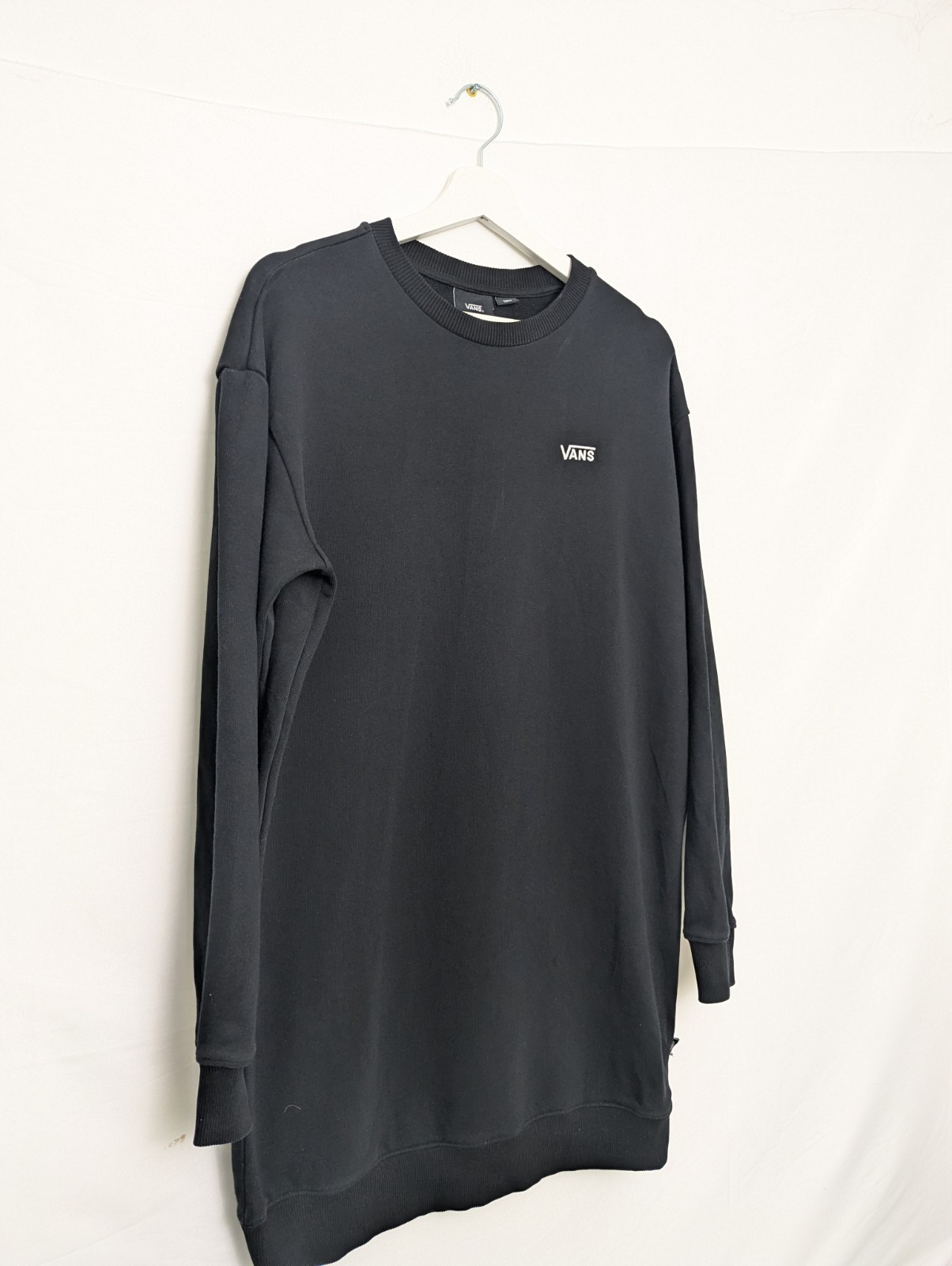 Vans Women’s Longline Sweatshirt Dress – Black – Size Small