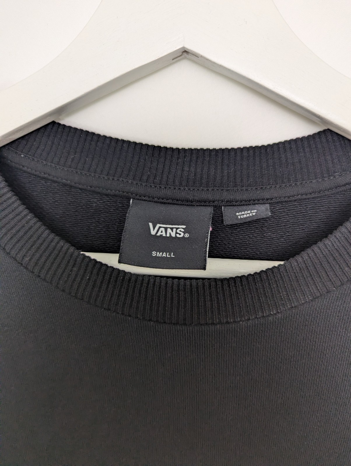 Vans Women’s Longline Sweatshirt Dress – Black – Size Small