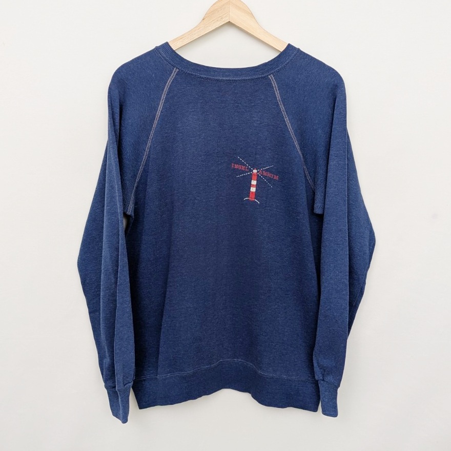Vintage 1980s Insel Amrum Lighthouse Sweatshirt - Size Medium - Usa Made