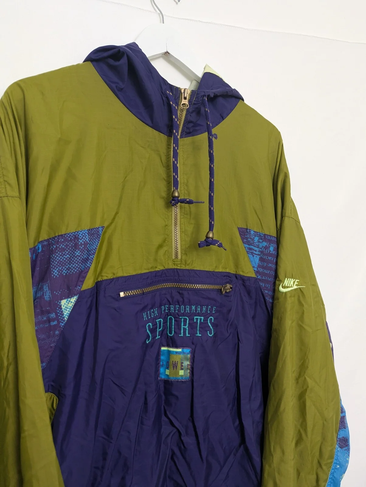 Vintage 1990s Nike Sports Pullover Windbreaker Jacket – Size Xl