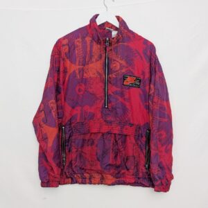 Vintage 1990s Nike Windbreaker Jacket – Rare All-over Print – Size M