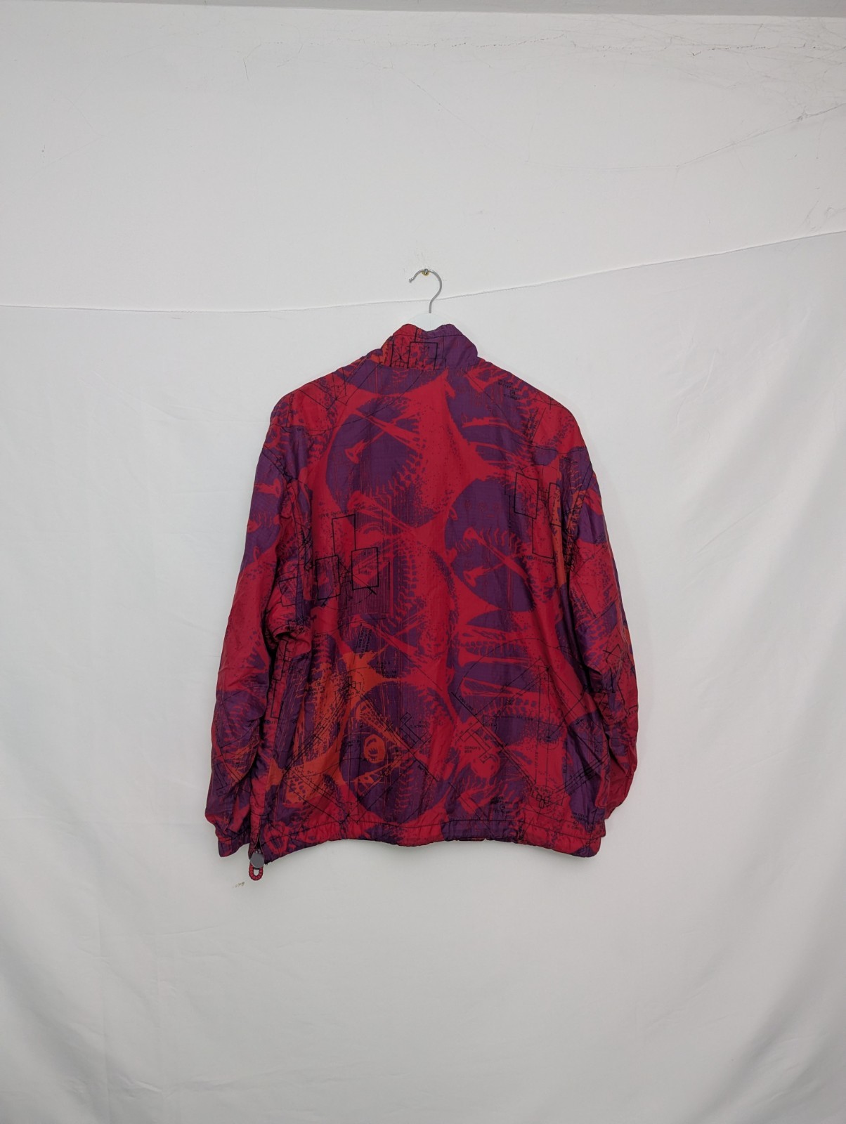 Vintage 1990s Nike Windbreaker Jacket – Rare All-over Print – Size M