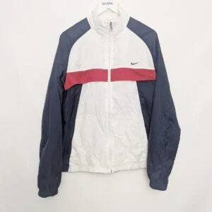 Vintage 2009 Nike Windbreaker – Navy / White / Red Stripe – Size M (fits Small)