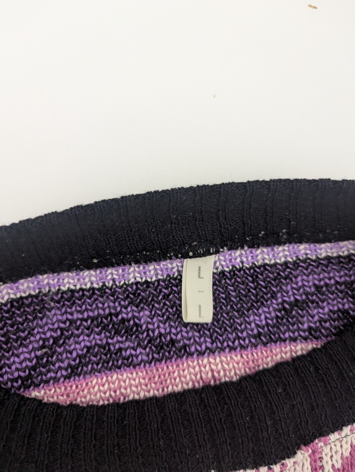 Vintage 80s / 90s Cartoon Knit Jumper – Multicolour Pattern – Size L