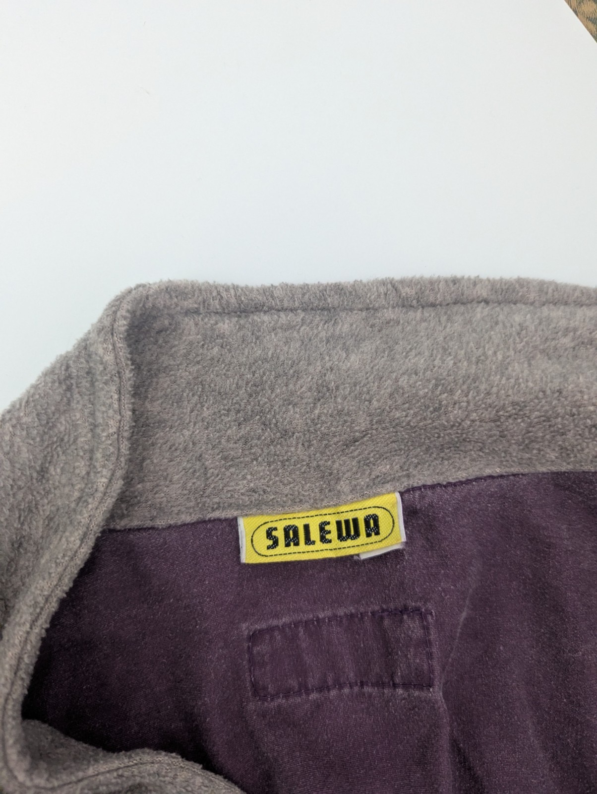 Vintage 80s/90s Salewa Fleece Jacket – Purple / Grey – Retro Outdoor Size Xl