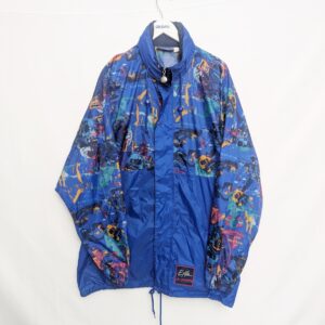 Vintage 90s Jeantex Exile Of Function Windbreaker Jacket Xl – Blue Multicolour