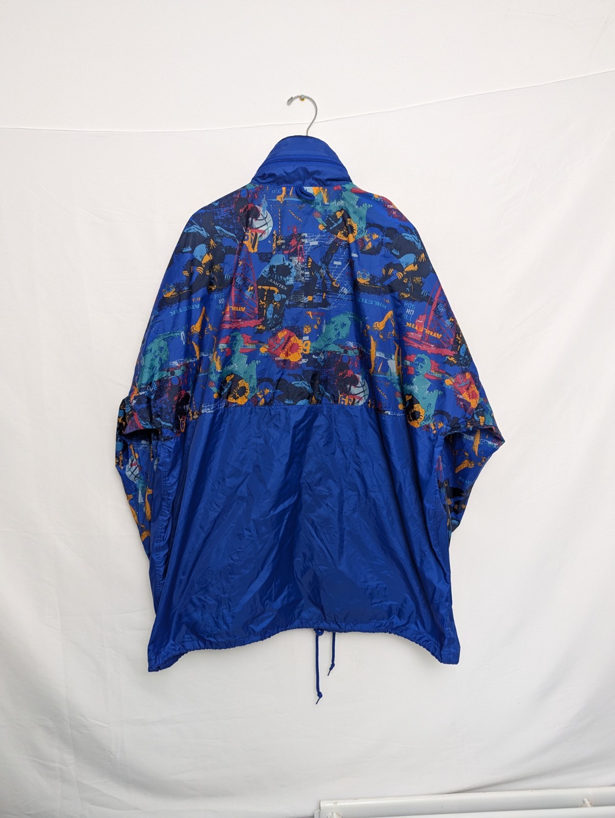 Vintage 90s Jeantex Exile Of Function Windbreaker Jacket Xl – Blue Multicolour