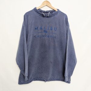 Vintage 90s Paww Active Wear Malibu California Surf Sweatshirt Usa Made – Size L