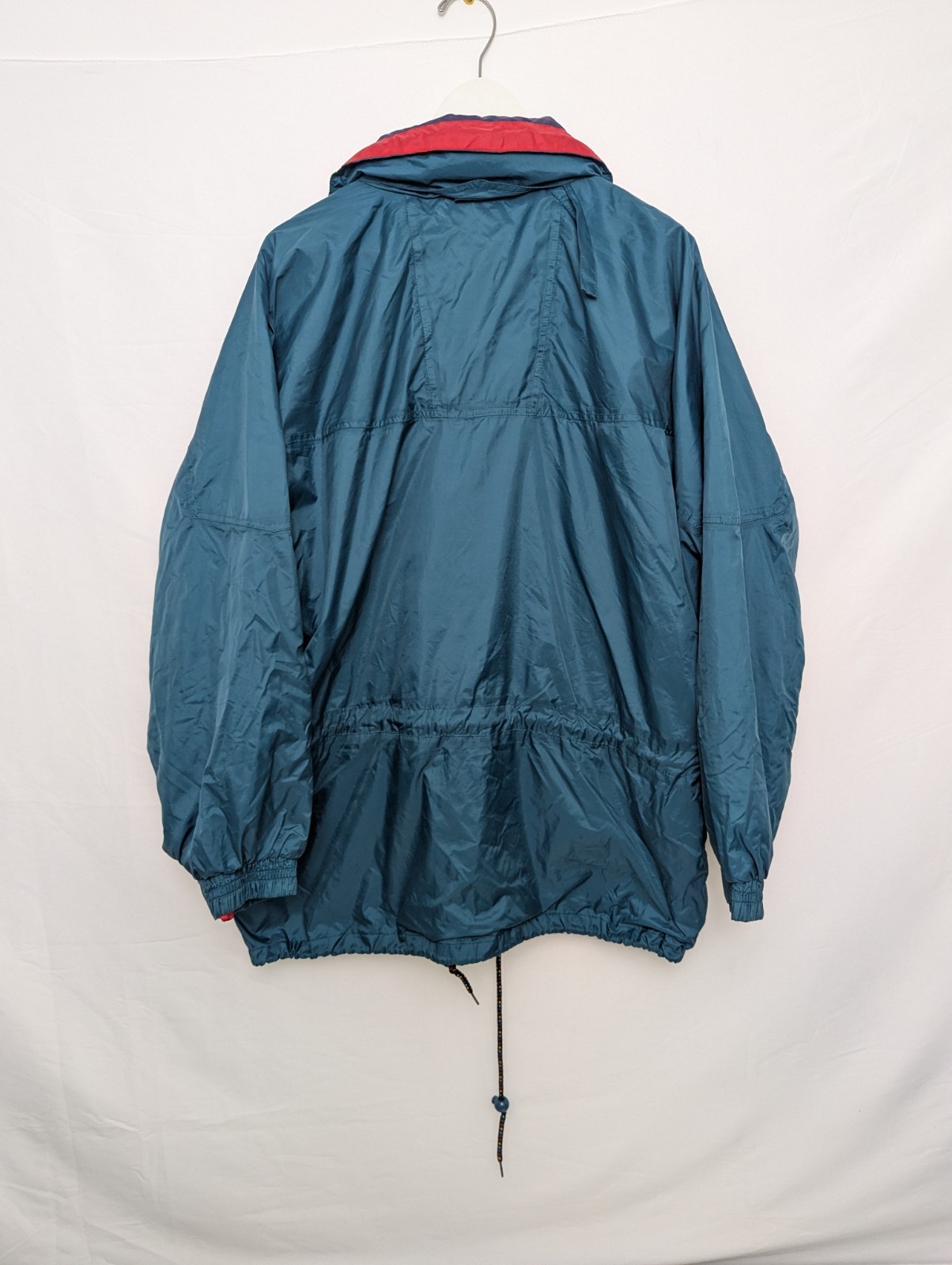 Vintage 90s Porto “exploration 93” Windbreaker – Teal / Red / Purple – Size L/xl