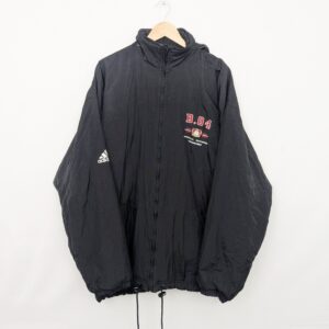 Vintage Adidas Bayer Leverkusen Padded Jacket - Men’s Xl - Black Football Coat