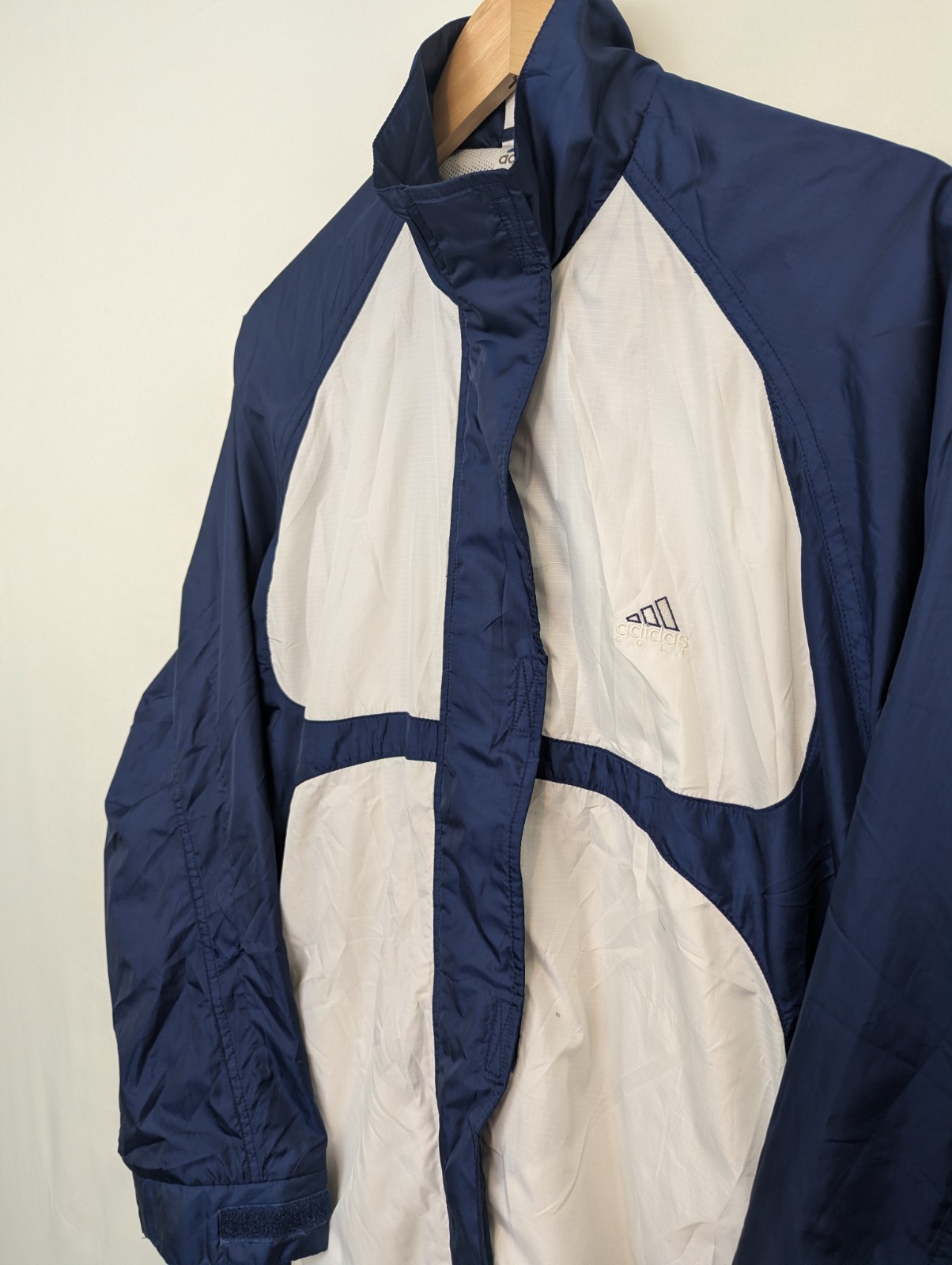 Vintage Adidas Golf Windbreaker Jacket - Navy/white - Women’s Large (uk 14)