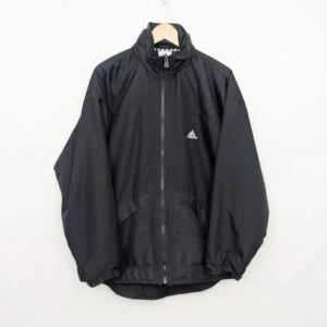 Vintage Adidas Padded Jacket - Black - 2000s - Men’s Size Medium