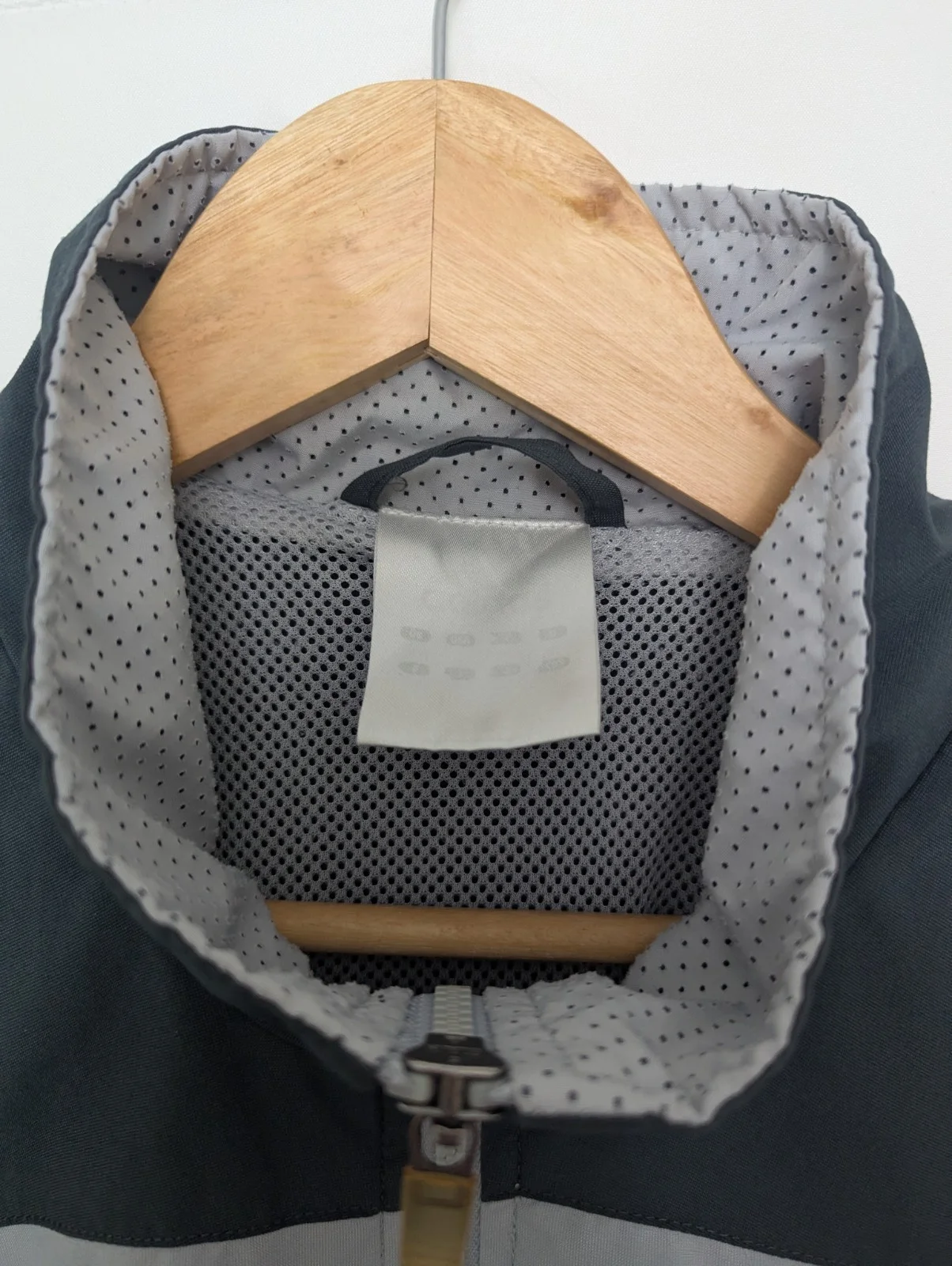 Vintage Adidas Track Jacket – Men’s Large (estimated) – Grey/red – Y2k