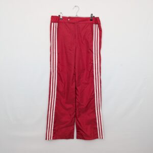 Vintage Adidas Track Pants - Mens Large - Red - 3 Stripe - Nylon - 80s