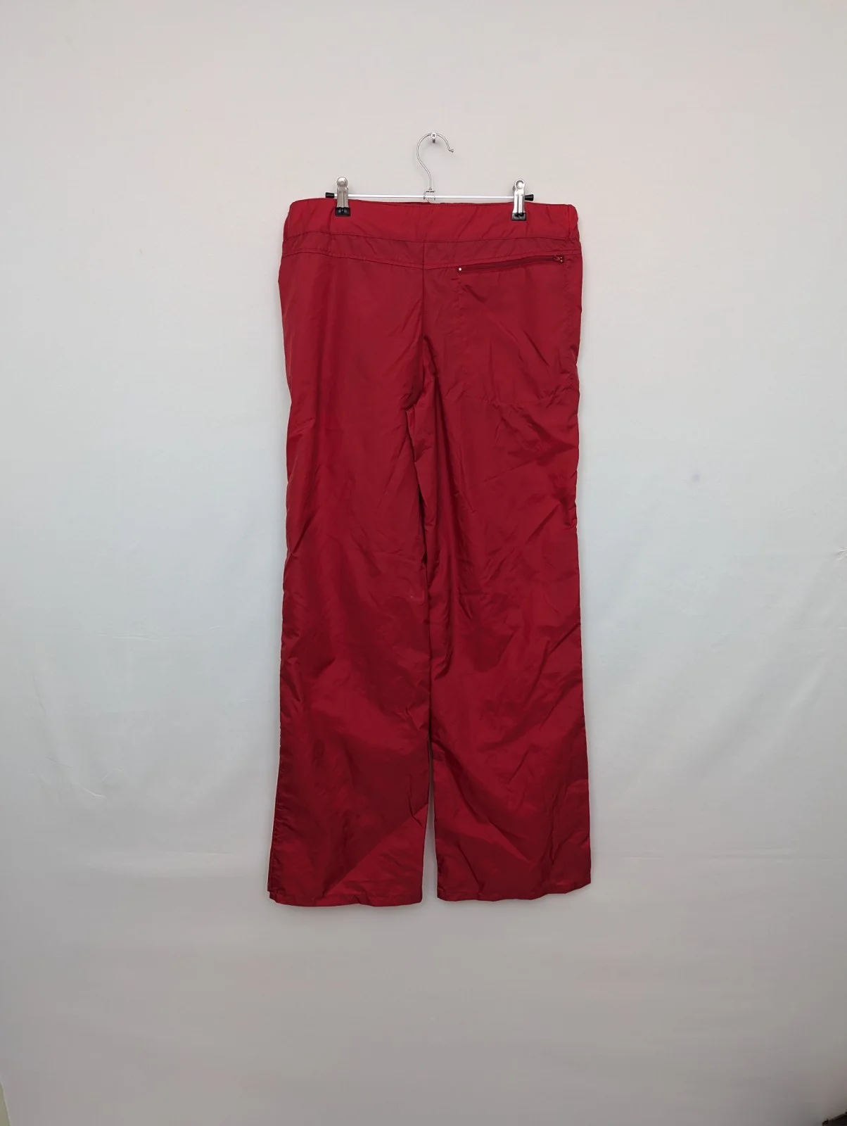 Vintage Adidas Track Pants - Mens Large - Red - 3 Stripe - Nylon - 80s