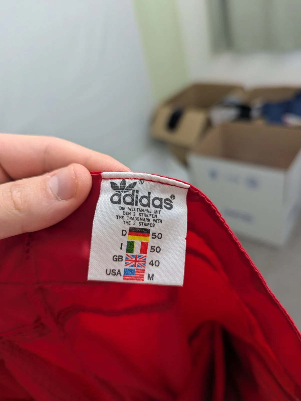 Vintage Adidas Track Pants - Mens Large - Red - 3 Stripe - Nylon - 80s