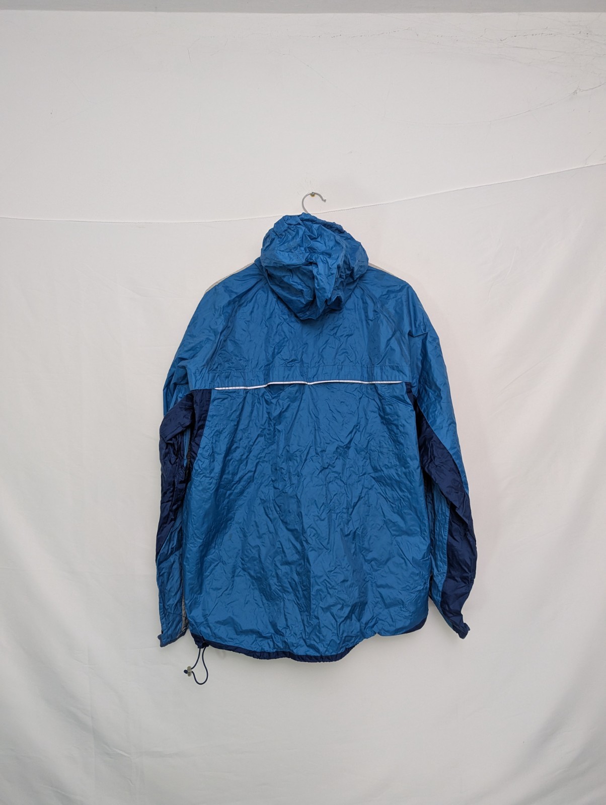 Vintage Adidas Windbreaker Jacket – Size L – 2006 Era – Blue/grey
