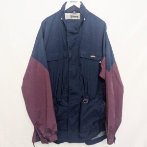 Vintage Adidas Windbreaker Jacket Navy / Burgundy Xl Late 1990s – Early 2000s