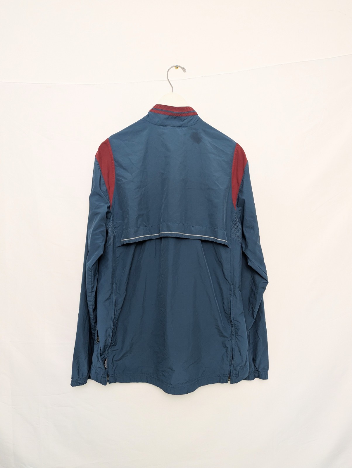 Vintage Adidas Windbreaker Jacket – Blue & Red – Size M – 90s/00s Retro Shell