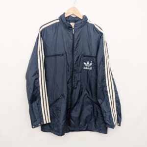 Vintage Adidas Windbreaker Jacket - Navy - Men’s Large - 80s