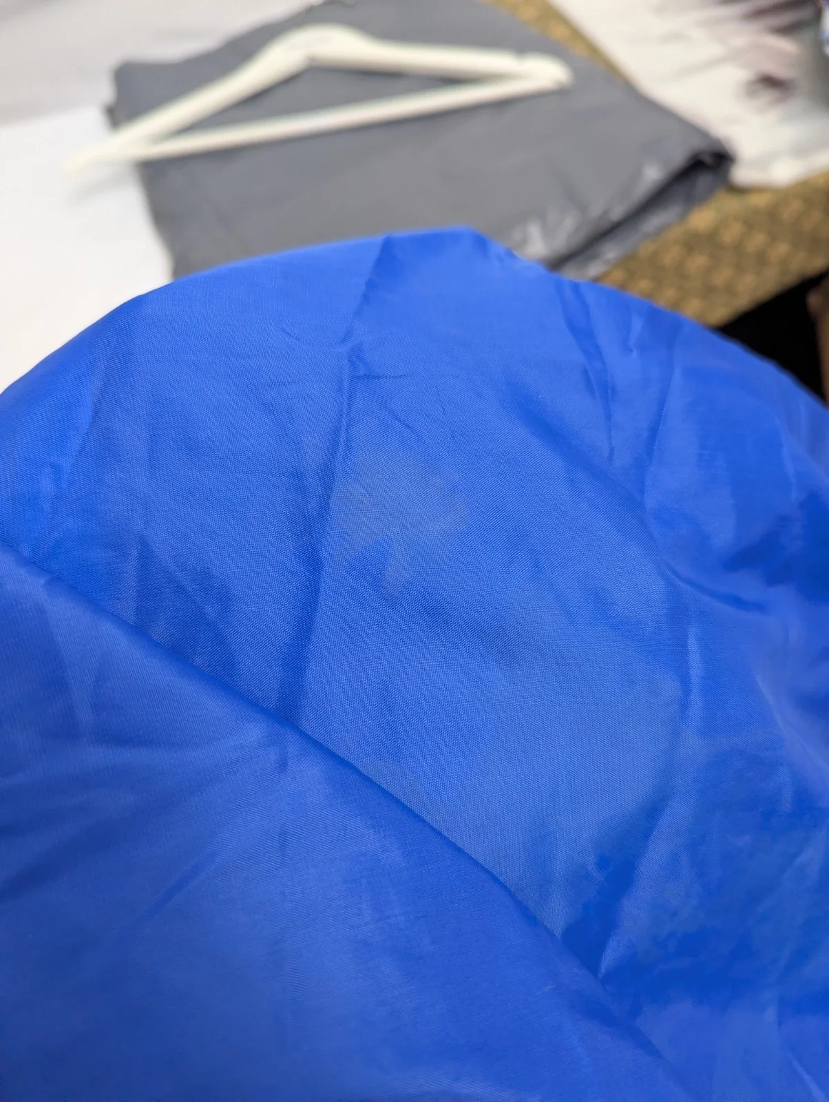 Vintage Asics Windbreaker Jacket – L – Electric Blue – 1990s – Logo Sleeve Tape