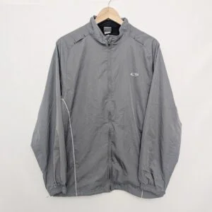Vintage C9 By Champion Running Jacket – Grey Reflective Windbreaker – Size M