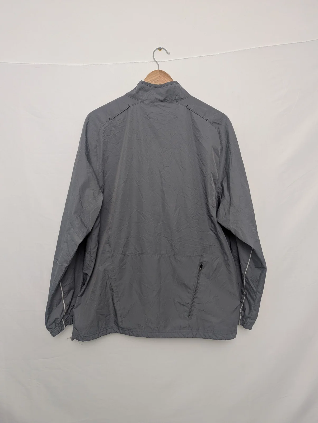 Vintage C9 By Champion Running Jacket – Grey Reflective Windbreaker – Size M