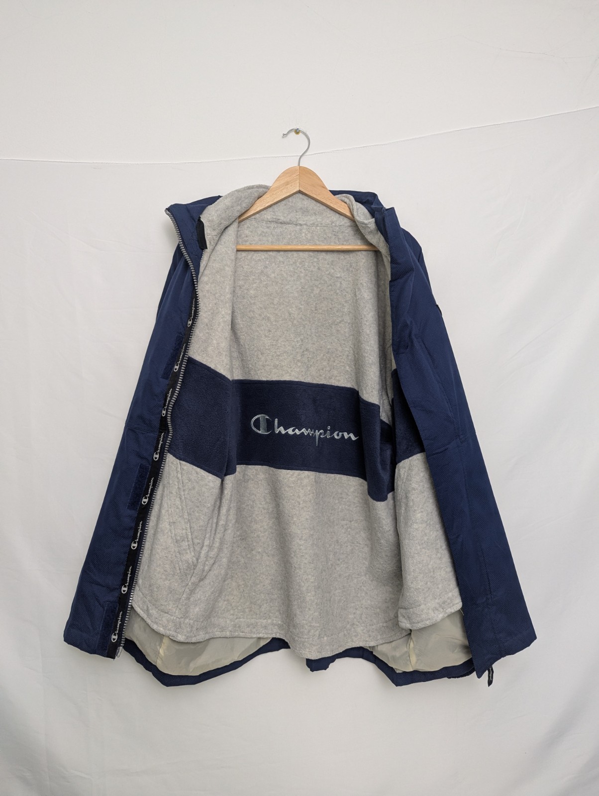 Vintage Champion Authentic Athletic Apparel 3-in-1 Jacket – Xl (1998–2003)